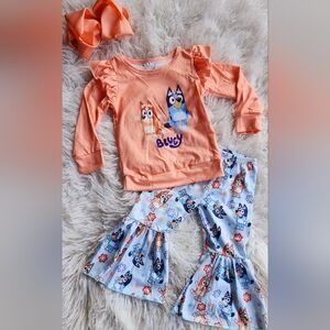 Bluey Bell Bottom Set